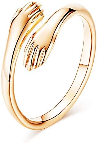 sterling gold hug ring